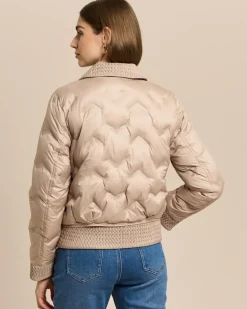 Steppjacke mit elastischem Stepp