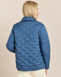 Steppjacke mit organischen Reliefs