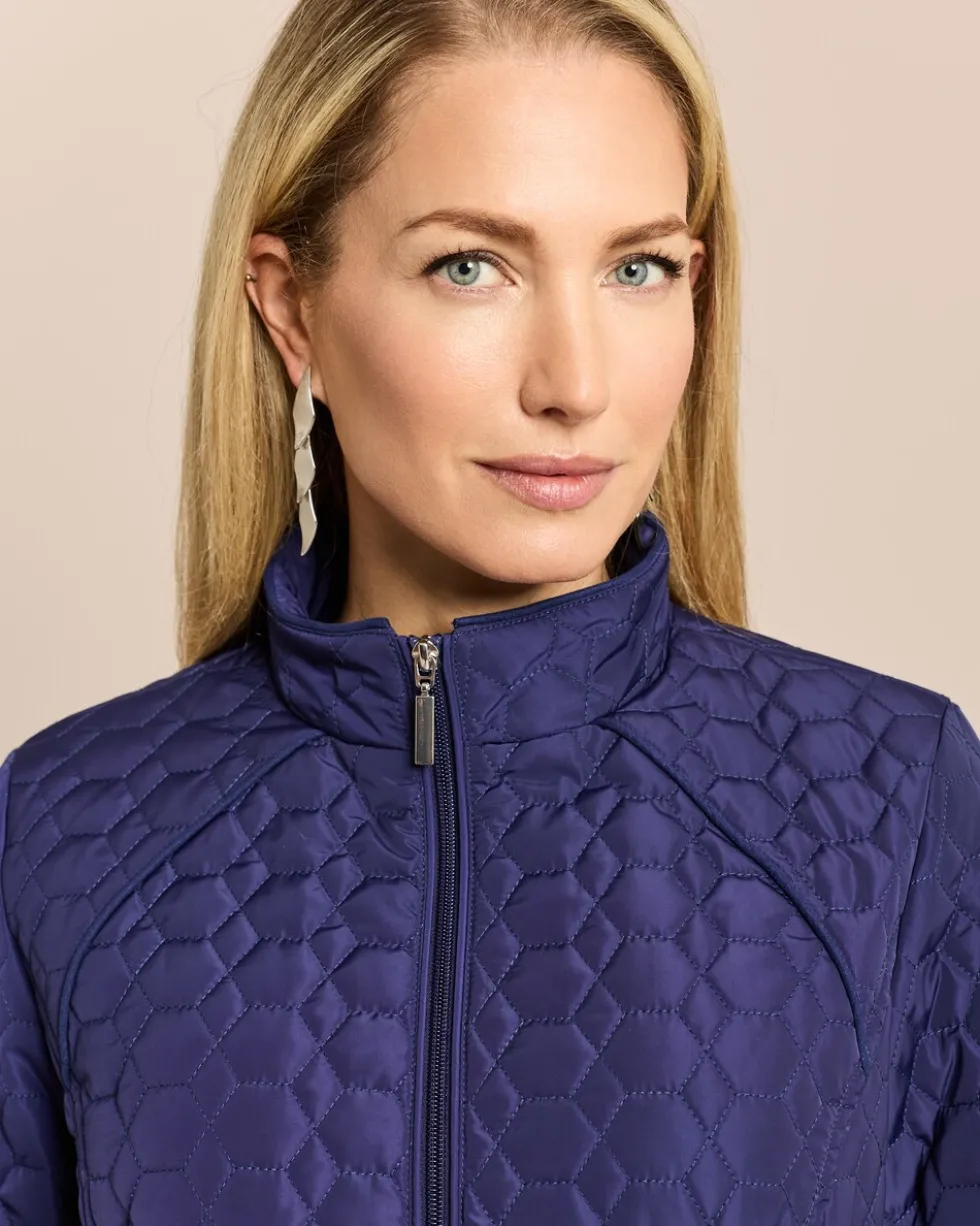 Steppjacke mit Strickeinsatz