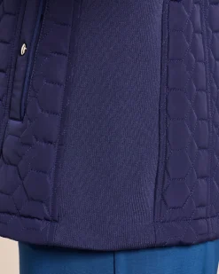 Steppjacke mit Strickeinsatz