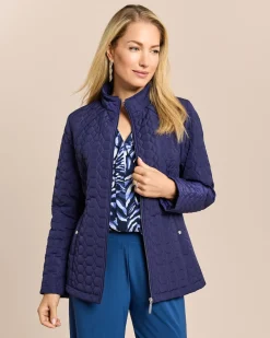 Steppjacke mit Strickeinsatz