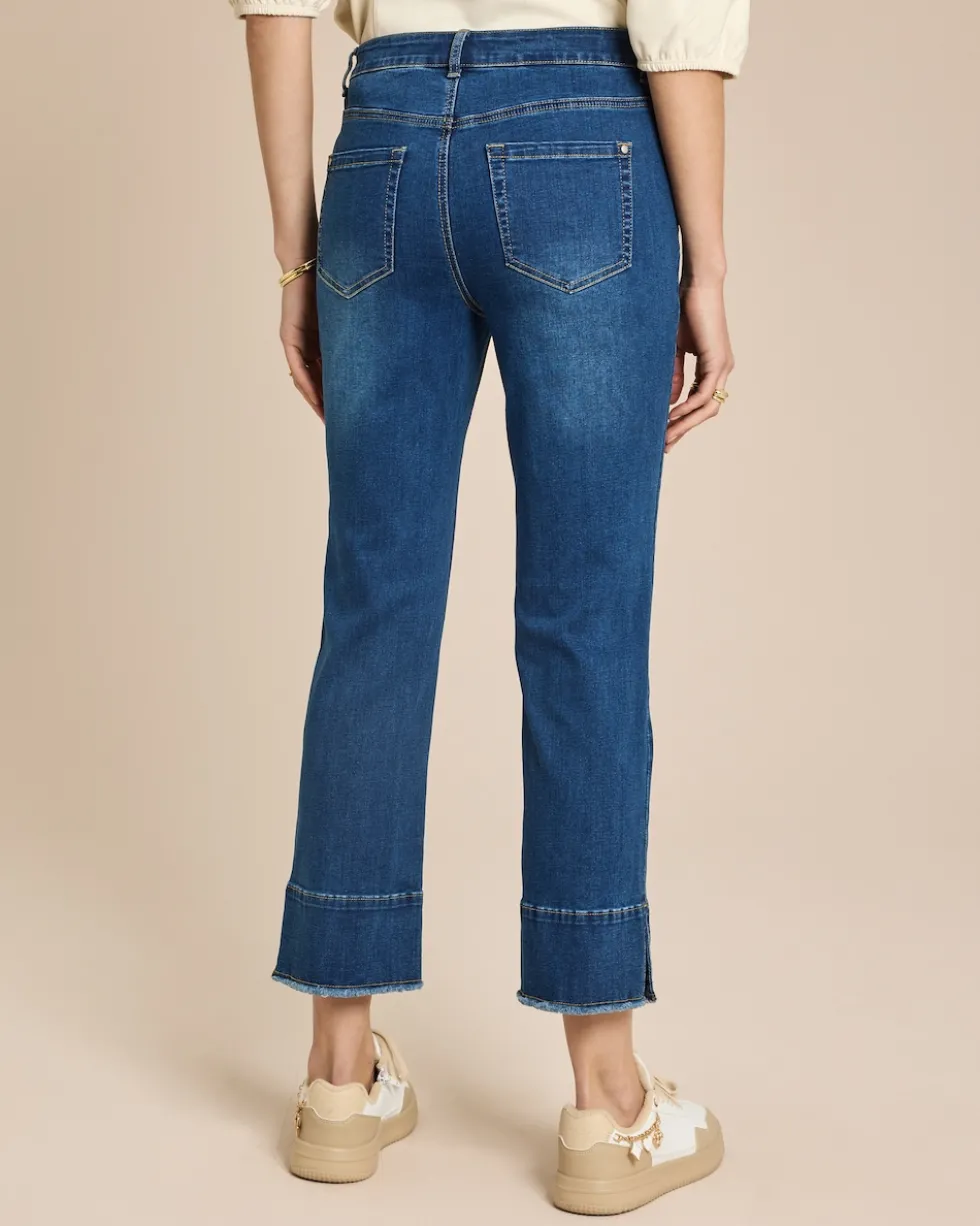 Straight Leg Cropped Jeans