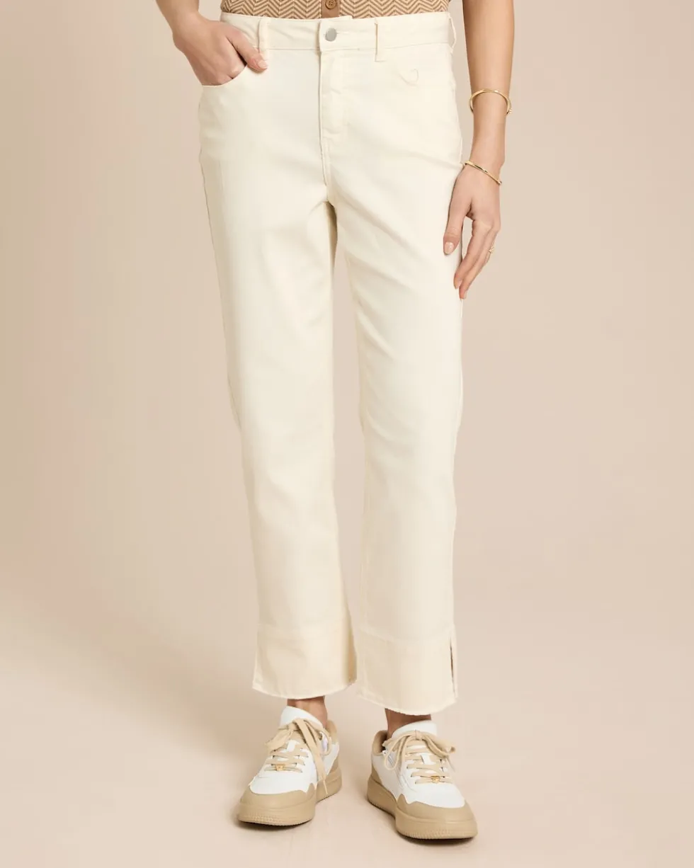 Straight Leg Cropped Jeans