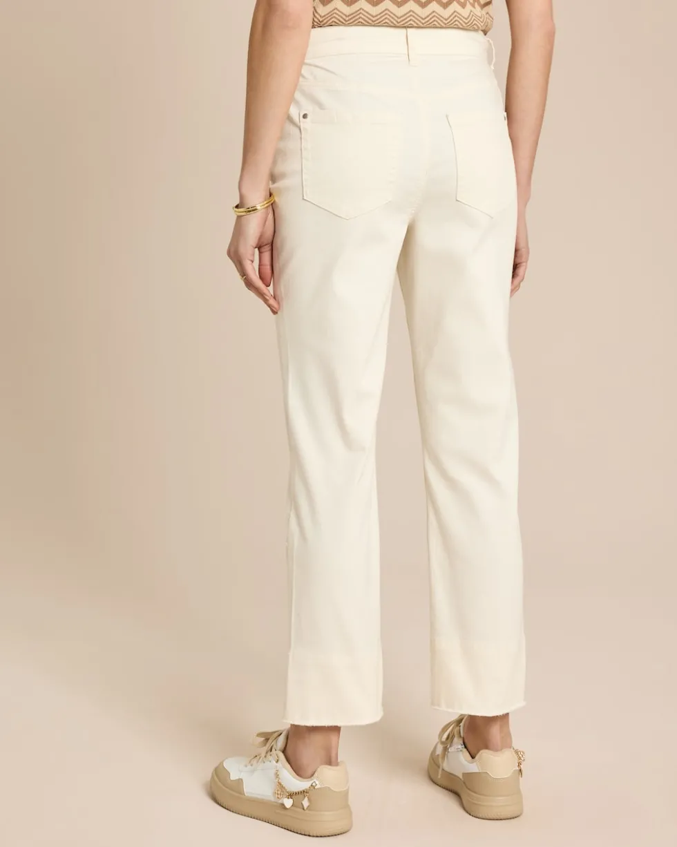 Straight Leg Cropped Jeans