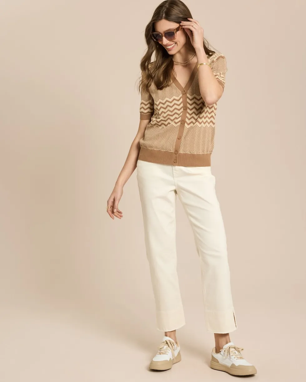 Straight Leg Cropped Jeans