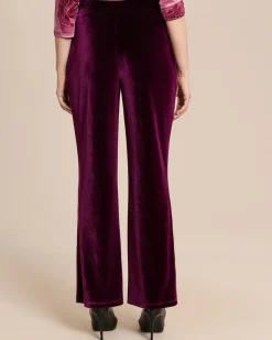 Straight Leg Hose aus Samt