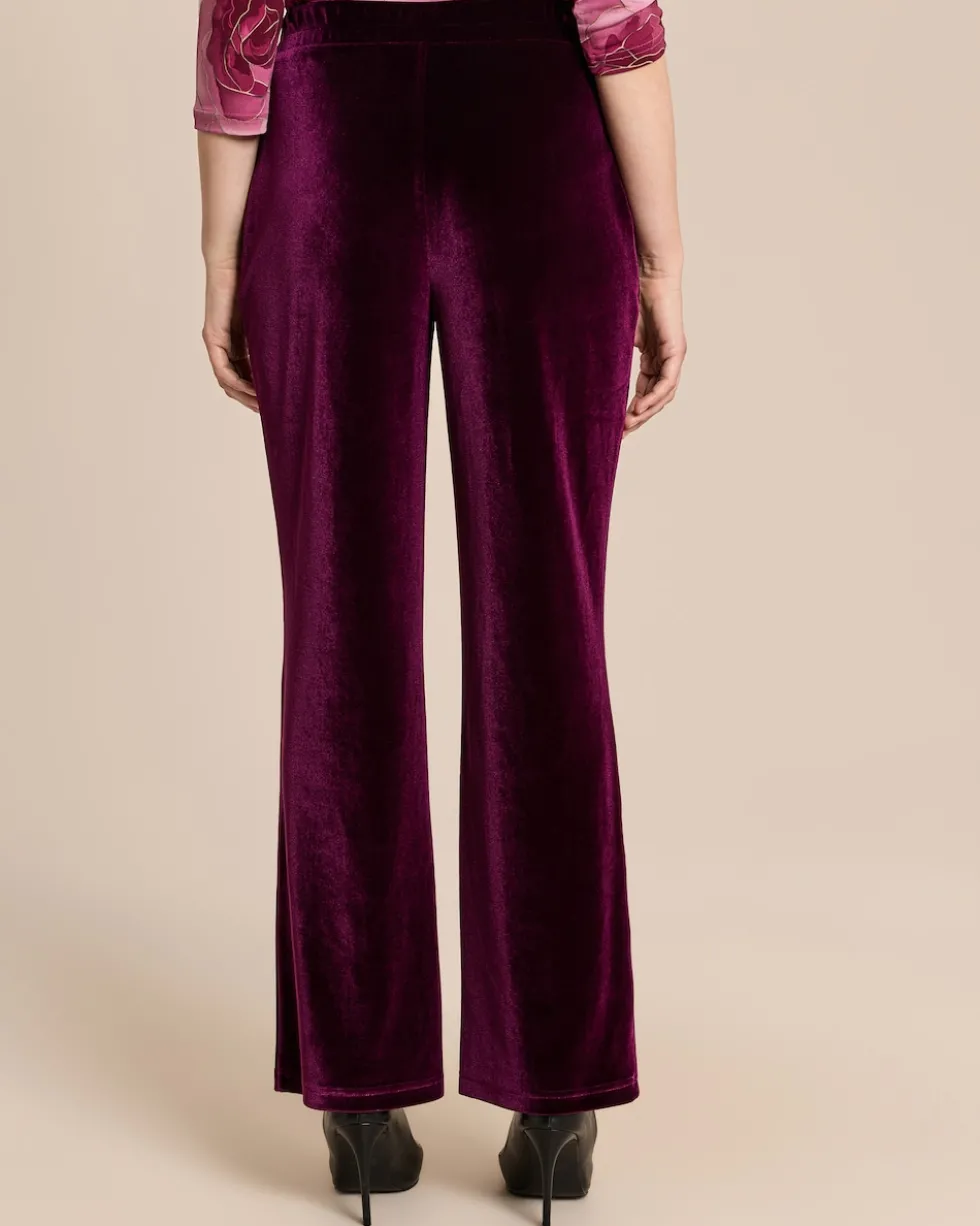 Straight Leg Hose aus Samt