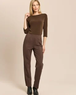 Straight Leg Hose mit Galonstreifen