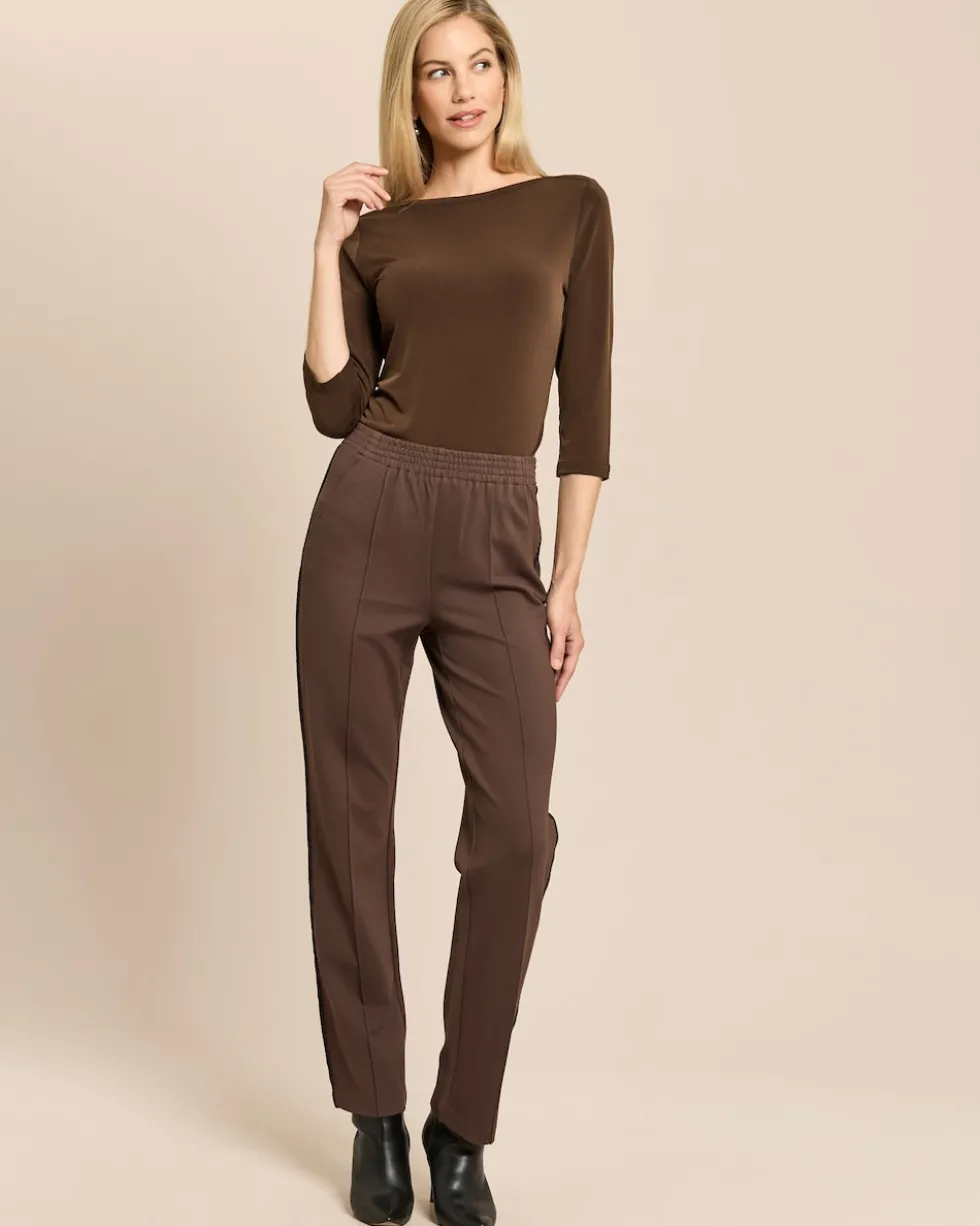 Straight Leg Hose mit Galonstreifen