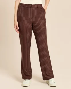 Straight-Leg-Hose mit Nadelstreifen