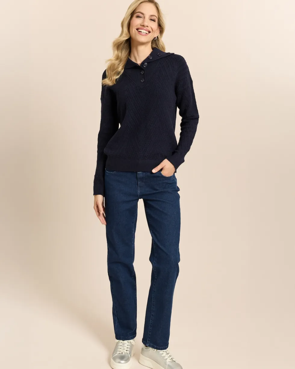Straight Leg Jeans mit LOVE Detail