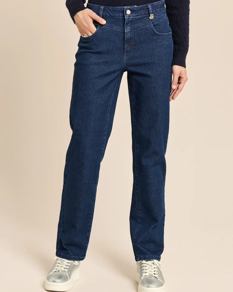 Straight Leg Jeans mit LOVE Detail