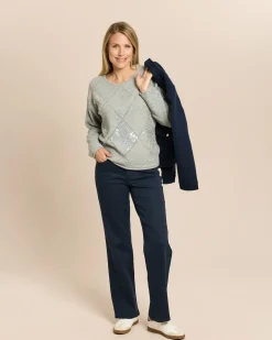 Straight Leg Twillhose mit Lyocell