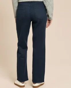 Straight Leg Twillhose mit Lyocell