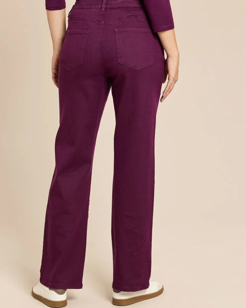 Straight Leg Twillhose mit Lyocell