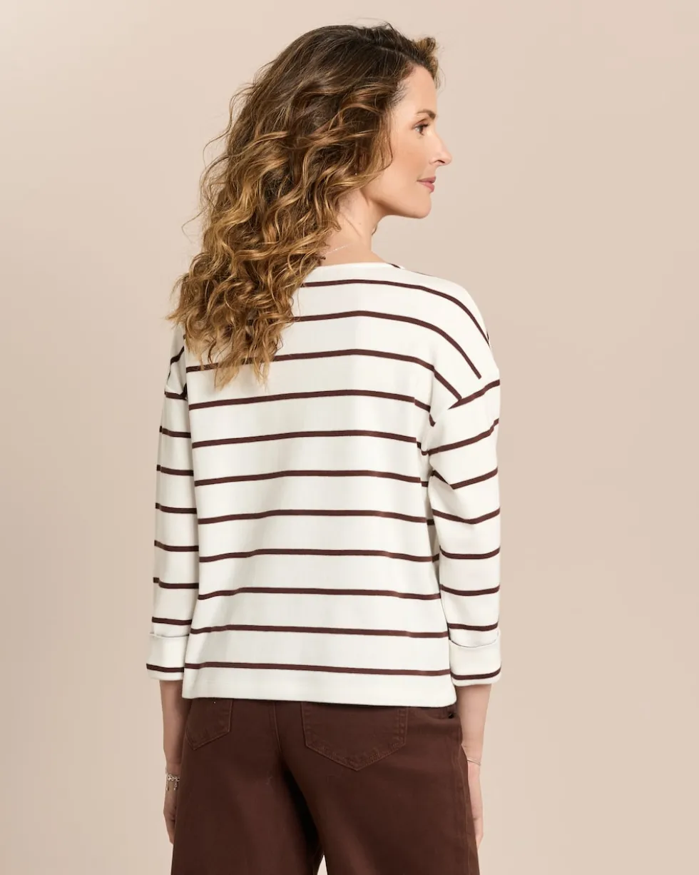 Streifenshirt aus Baumwolle