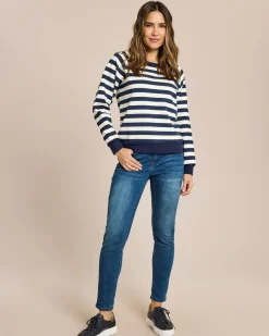 Streifensweatshirt