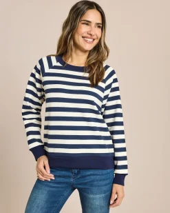 Streifensweatshirt