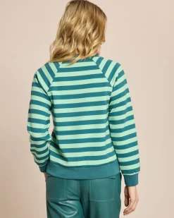 Streifensweatshirt