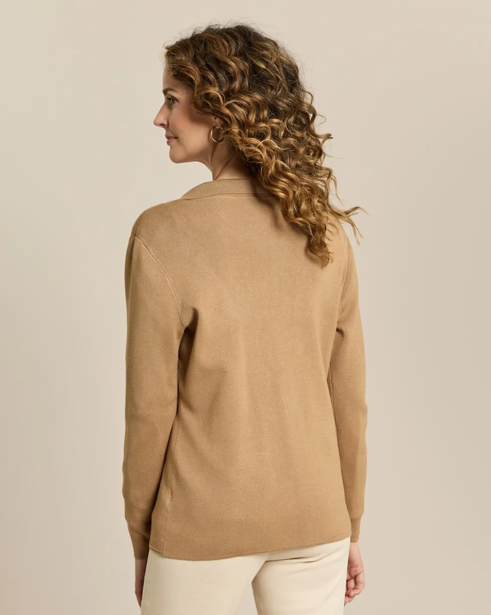 Strickblazer mit Revers