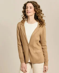 Strickblazer mit Revers