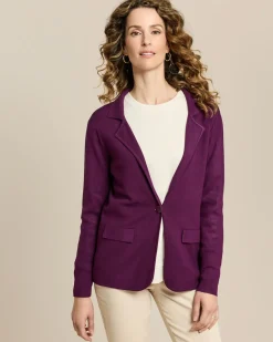 Strickblazer mit Revers