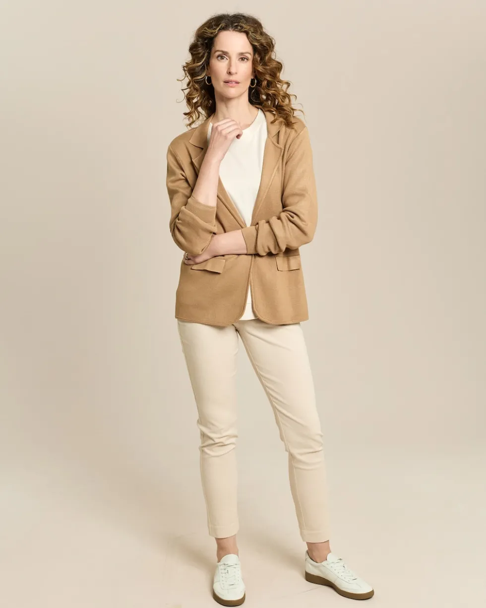 Strickblazer mit Revers