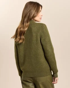 Strickblouson mit Metallic-Detail