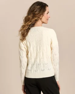 Strickjacke aus Ajourstrick