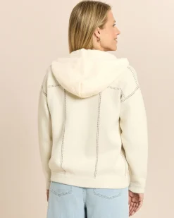 Strickjacke mit abnehmbarer Kapuze