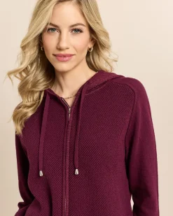 Strickjacke mit Metallicgarn