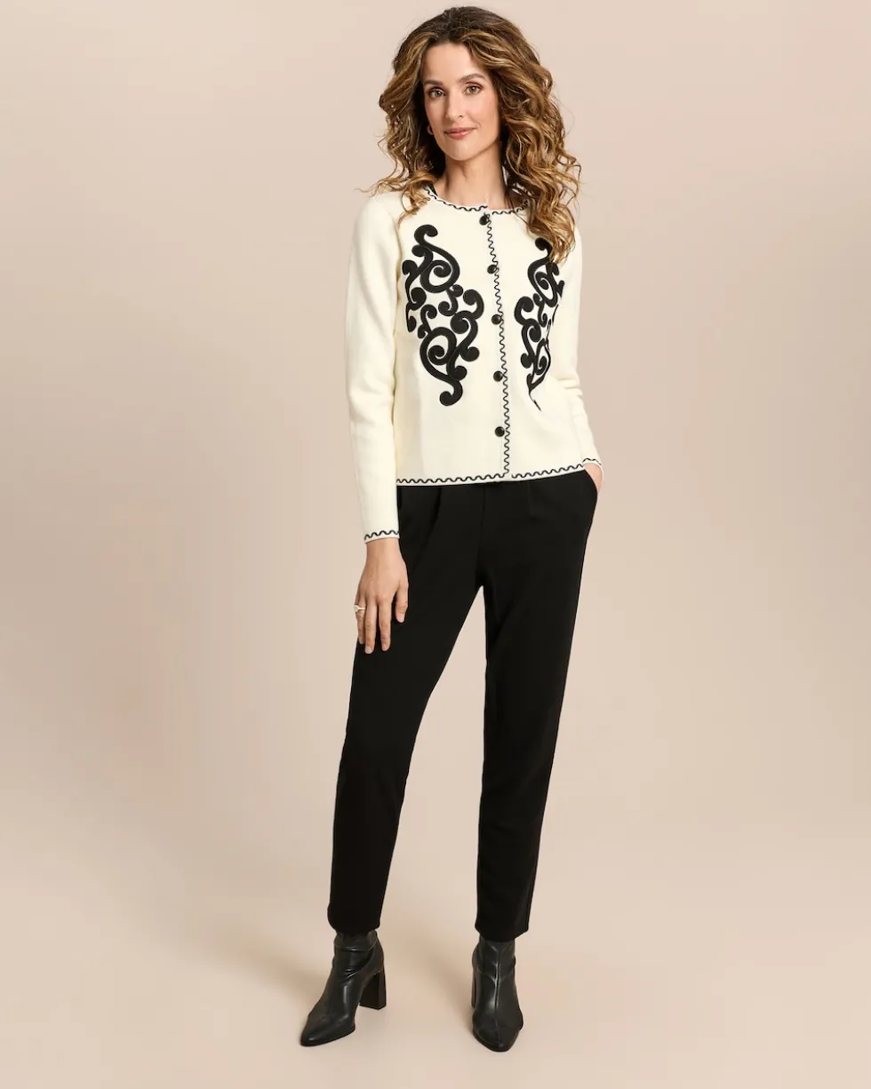 Strickjacke mit Ornament