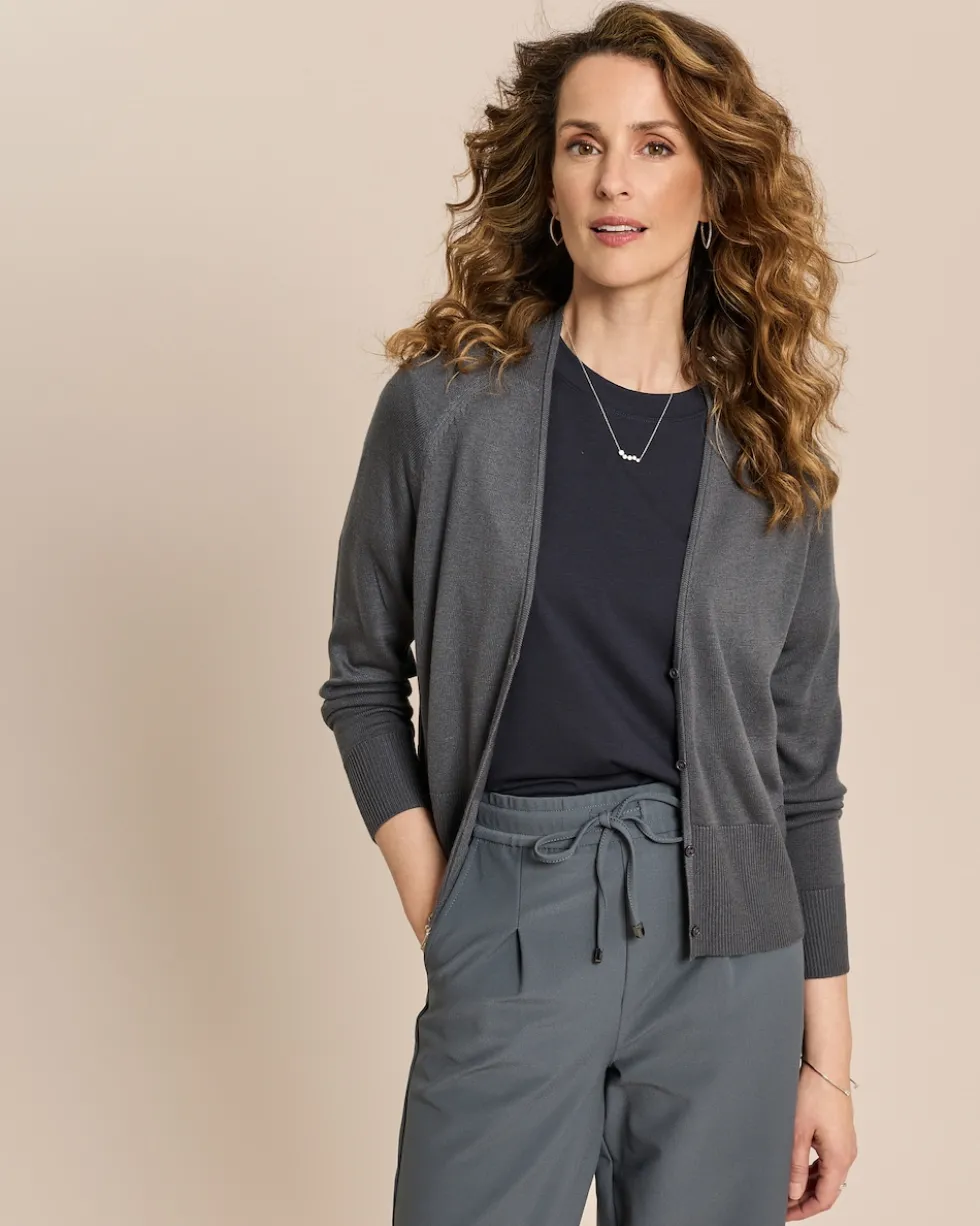 Strickjacke mit Raglanarm