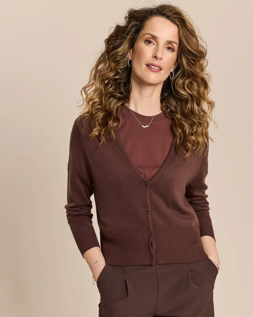 Strickjacke mit Raglanarm