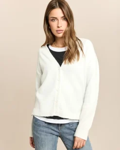 Strickjacke mit Schriftzug