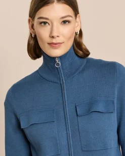 Strickjacke mit Zipper