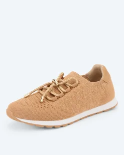 Stricksneaker mit Glitzer