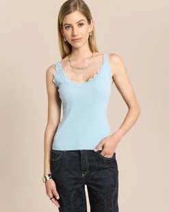 Stricktop mit Spitze