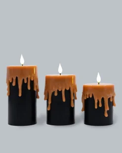 Stumpenkerzen "Halloween", 3tlg.