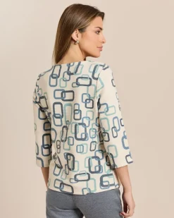 Sweatshirt mit Alloverdruck