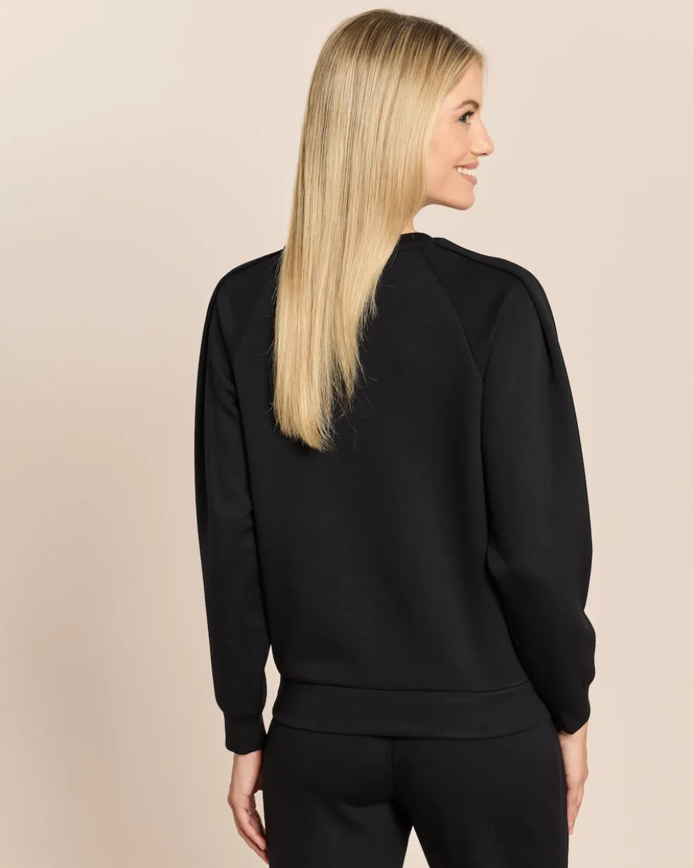 Sweatshirt mit drapierter Schulter