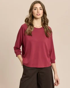 Sweatshirt mit Fledermausarm
