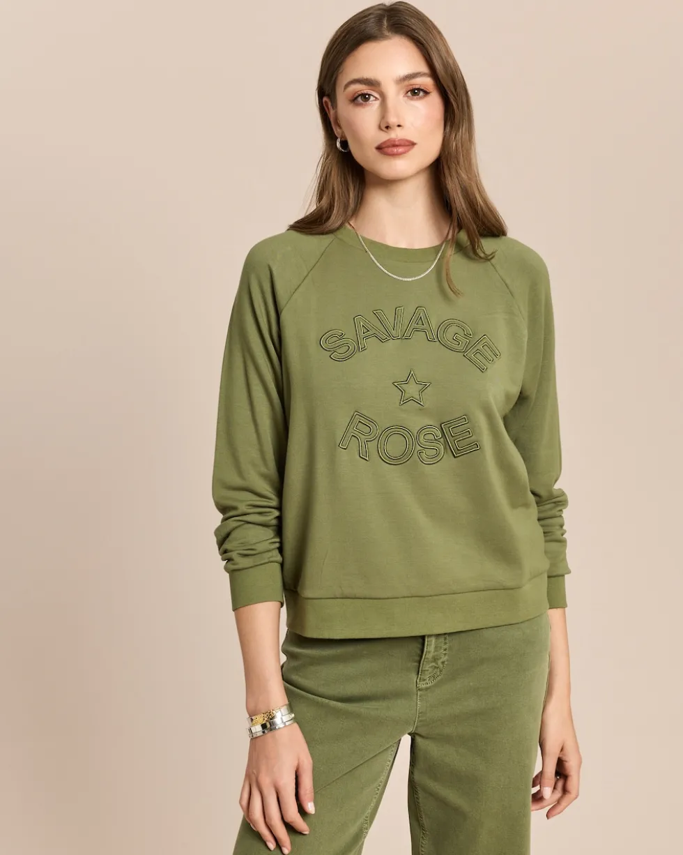 Sweatshirt mit gesticktem Branding