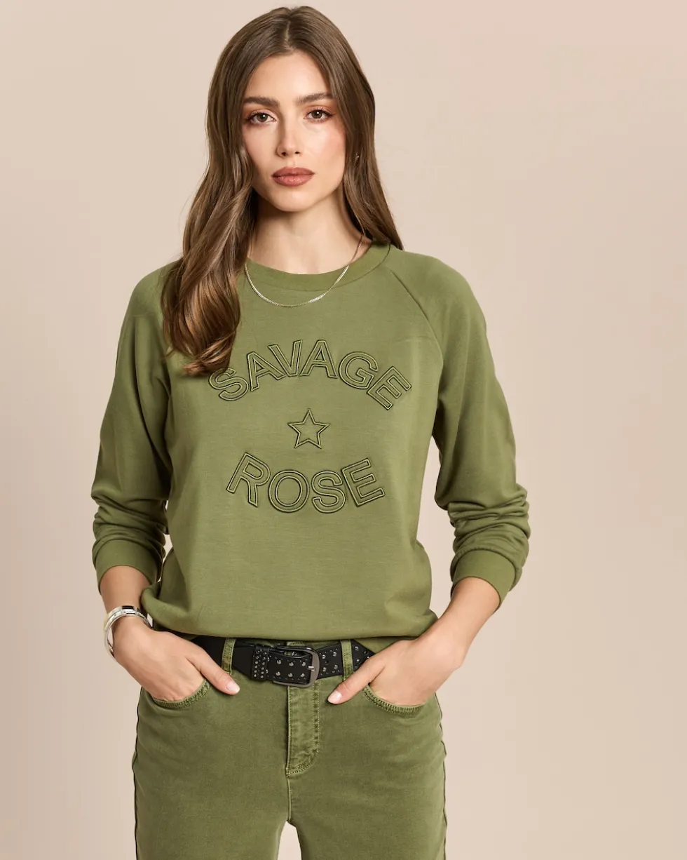 Sweatshirt mit gesticktem Branding