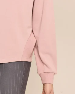 Sweatshirt mit Rippeneinsatz