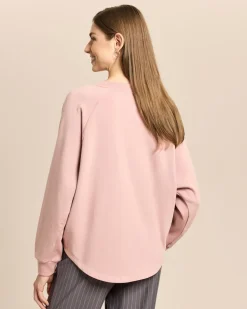 Sweatshirt mit Rippeneinsatz