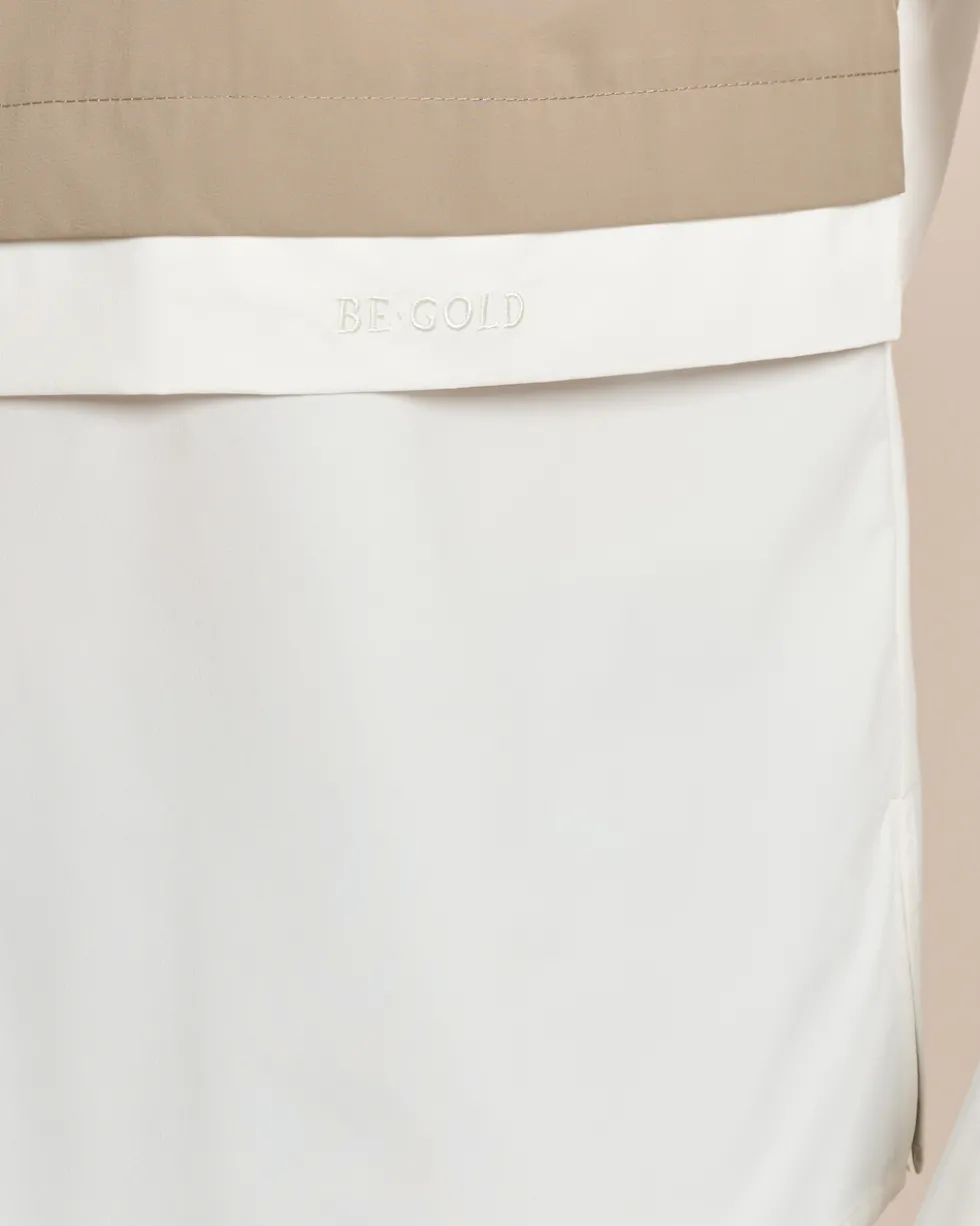 Techno-Stretch Bluse mit Double Layer