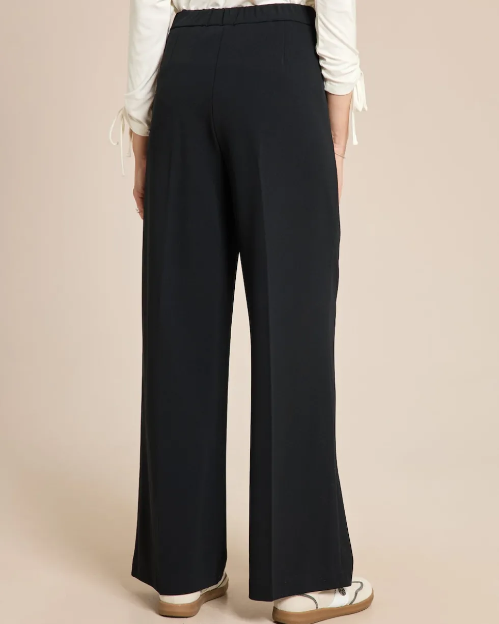 Techno Stretch Hose mit Knopfdetail