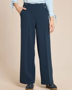 Techno Stretch Hose mit Knopfdetail