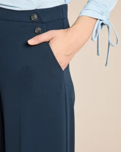 Techno Stretch Hose mit Knopfdetail